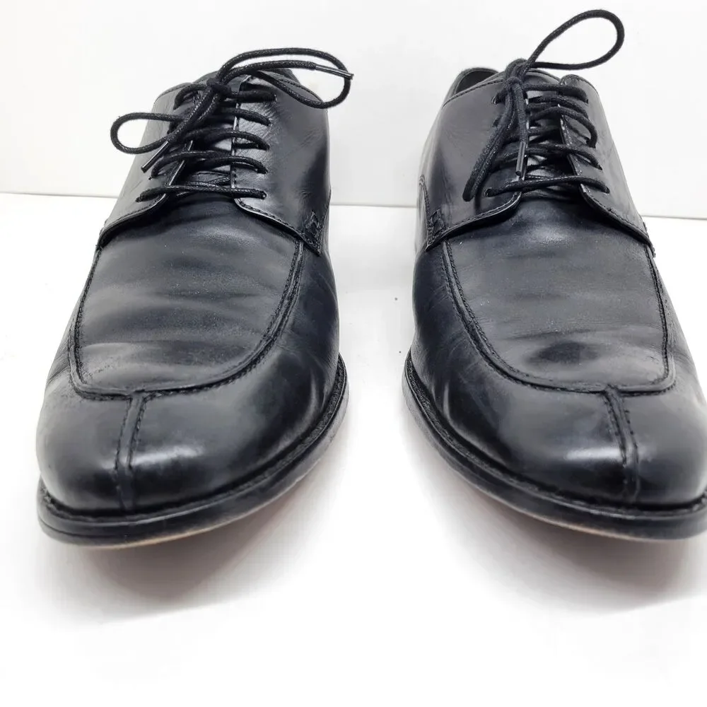 Cole Haan CO8100 Mens Black Leather Split Toe Derbys Size US 12 M Made In India